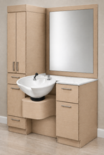 PS Exclusive ADA* 54-56" Classic Tower Wet Station (w/Framed Mirror)