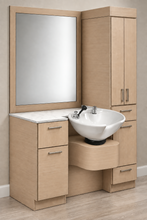 PS Exclusive ADA* 54-56" Classic Tower Wet Station (w/Framed Mirror)