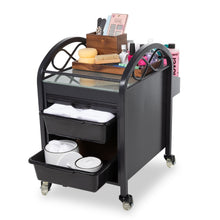 PS Essentials Black Metal Pedi Supplies Cart