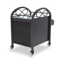 PS Essentials Black Metal Pedi Supplies Cart
