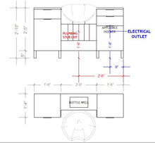 PS Essentials Aspen 60" Standard Wet Station (For Tilting Shampoo Bowl - Platform)