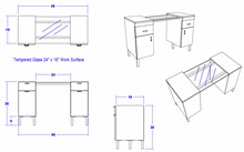 PS Exclusive Avon 48" Manicure Table
