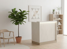 PS Essentials Blox 36"w Concierge Desk w/LED Light & Metal Toekick 2026