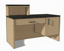 PS Exclusive Classic ADA* 54" Reception Desk w/Partial Privacy Panel