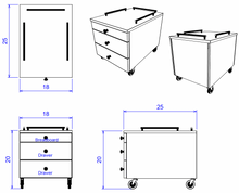 PS Exclusive Classic Pedi Supplies Caddy
