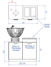 PS Exclusive Classic Sidewash Shampoo Cabinet w/Tilting Shampoo Bowl (Right-Set)
