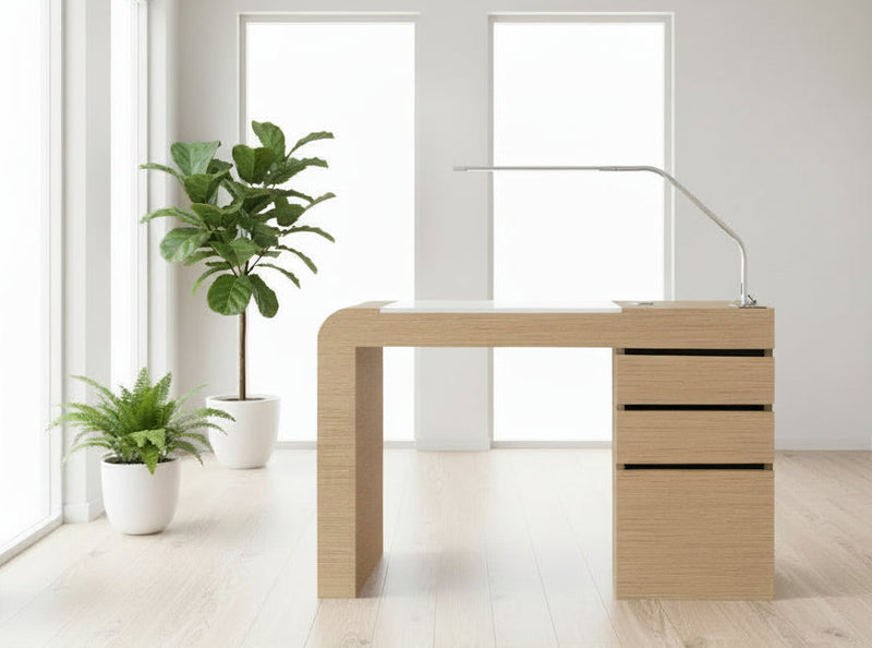 PS Custom Curved Manicure Table 2026 – PS Salon Equipment