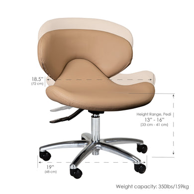 PS Custom Standard Pedicure Tech Stool 2025