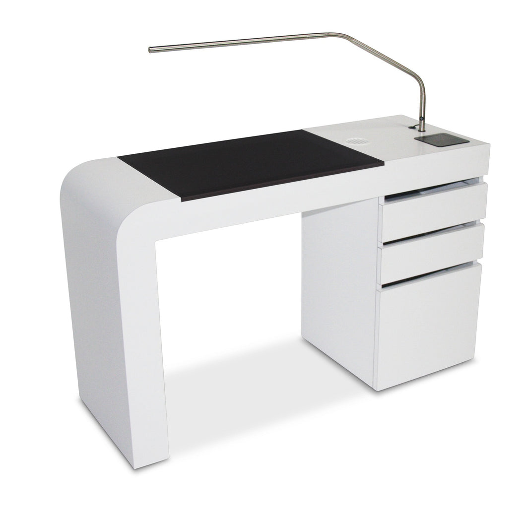 PS Custom DUCTED Curved Manicure Table