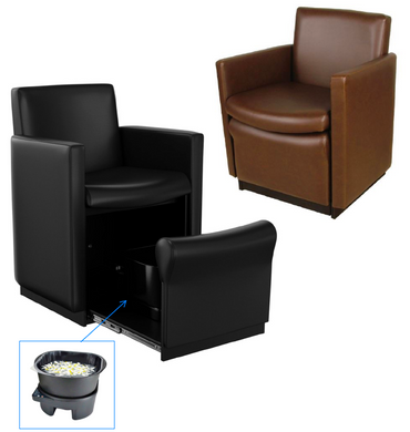 **BEST SELLER** PS Exclusive Modern PlumbLESS Tuck-Away Pedicure Chair