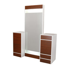 PS Exclusive Modern Edge Narrow Back-Lit Styling Island