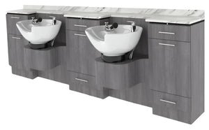 PS Exclusive Classic Low Double-Bowl Standard Wet Station