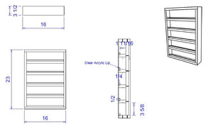 PS Exclusive Wall-Mounted Polish Rack (SM)