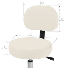 PS Custom Pneumatic Salon/Spa Tech Stool w/Back Support 2025