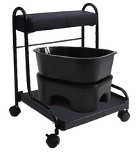 PS Essentials Portable Pedi Cart w/Footrest for Portable Foot Spa