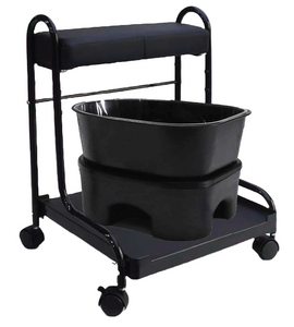 PS Essentials Portable Pedi Cart w/Footrest for Portable Foot Spa