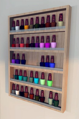 PS Exclusive Nail Polish Rack w/ Acrylic Shelf Lips