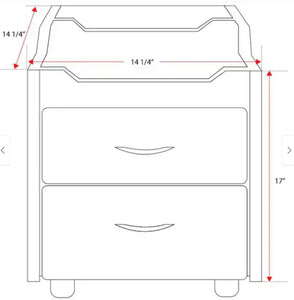 PS Essentials Compact Pedi Cart