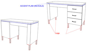 PS Exclusive Classic 48" Manicure Table