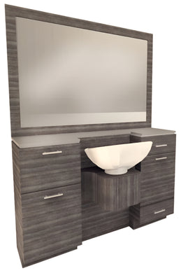 PS Exclusive ADA* Classic Low Wet Station (w/Framed Mirror)