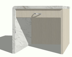 PS Exclusive ADA* Waterfall 36" Appointment Desk