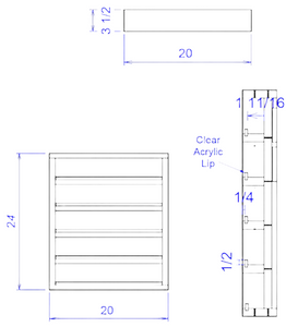 PS Exclusive Wall-Mounted Polish Rack (MD)