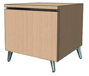 PS Exclusive 24" Sq Vanity End Table