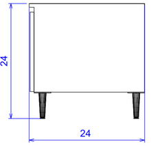 PS Exclusive 24" Sq Vanity End Table