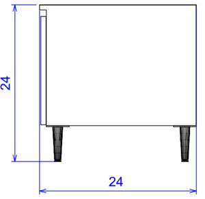 PS Exclusive 24" Sq Vanity End Table