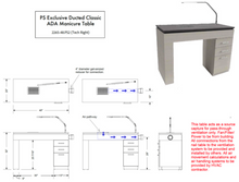PS Exclusive ADA* Classic DUCTED 48" Manicure Table 2025