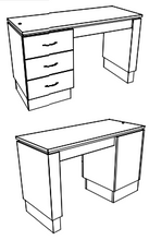 PS Exclusive Classic 48" Manicure Table