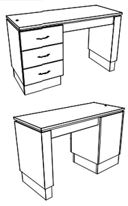 PS Exclusive Classic 48" Manicure Table