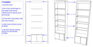 PS Exclusive Modern Edge Double 48" Display Unit