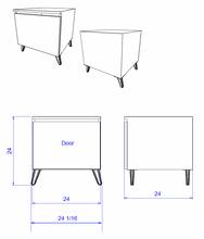 PS Exclusive Vanity 24" End Table w/ Storage