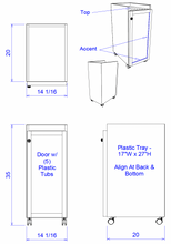 PS Exclusive Classic Shaker Stylist Storage Caddy