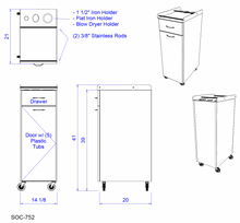 PS Exclusive LF Portable Styling Station w/Drawers