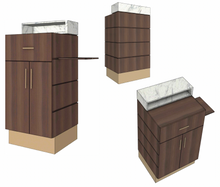 **NEW** PS Exclusive Stria 24" Concierge Desk w/Extendable ADA* Client Ledge