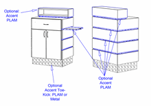**NEW** PS Exclusive Stria 24" Concierge Desk w/Extendable ADA* Client Ledge