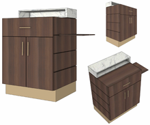 **NEW** PS Exclusive Stria 30" Concierge Desk w/Extendable ADA* Client Ledge