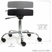 PS Custom Pneumatic Backless Pedi Tech Stool 2025