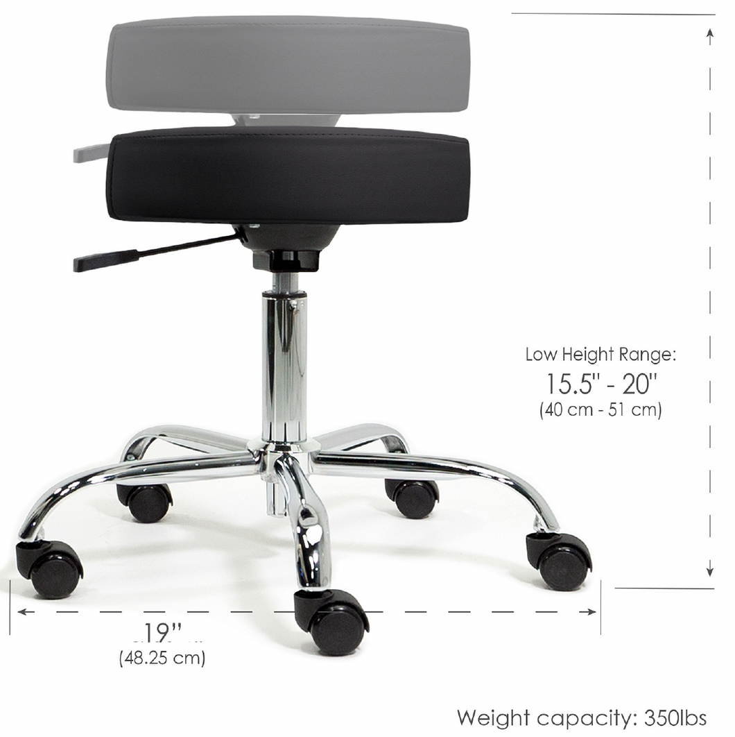 PS Custom Pneumatic Backless Pedi Tech Stool 2025