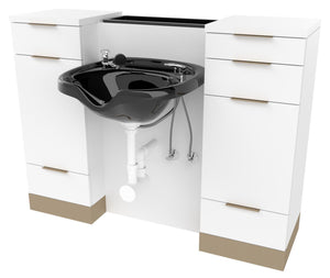 PS Essentials Nico Wide Wet Station w/Metal Toe-Kick
