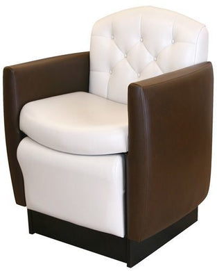 PS Exclusive Tufted PlumbLESS Tuck-Away Pedicure Chair