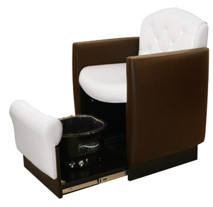 PS Tufted Plumbless Tuck-Away Pedicure Chair