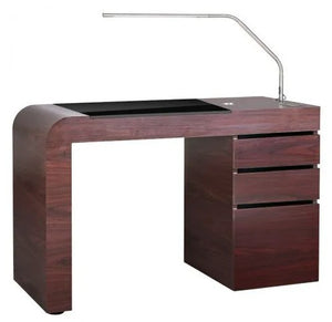 PS Custom Ducted Curved Manicure Table