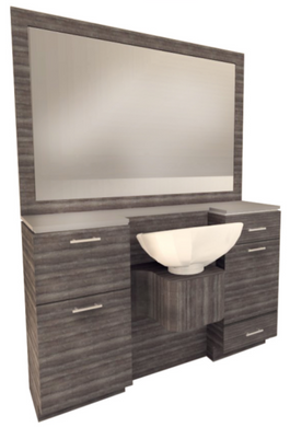 PS Exclusive Classic Low Wet Station w/ Framed Mirror