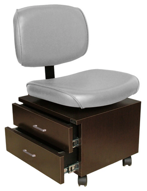 PS Classic Pedicure Tech Stool w/Storage